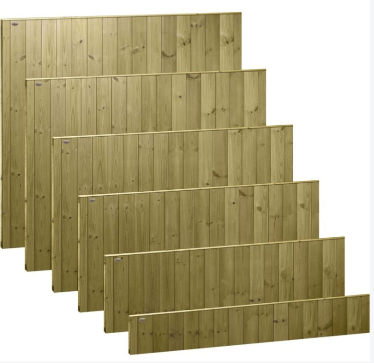 6ft x 3ft Featheredge Fence Panel