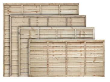 6ft x 4ft Lap Fence Panel